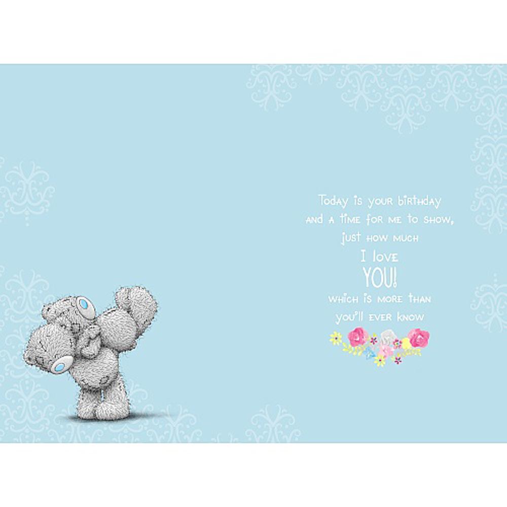Gorgeous Wife Birthday Me to You Bear Card Extra Image 1